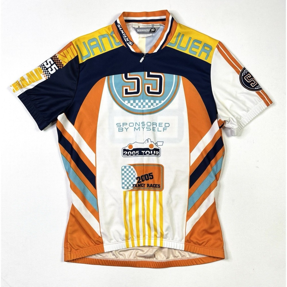 Sugoi Racing Jersey Mens Medium 2005 Fancy Races 88